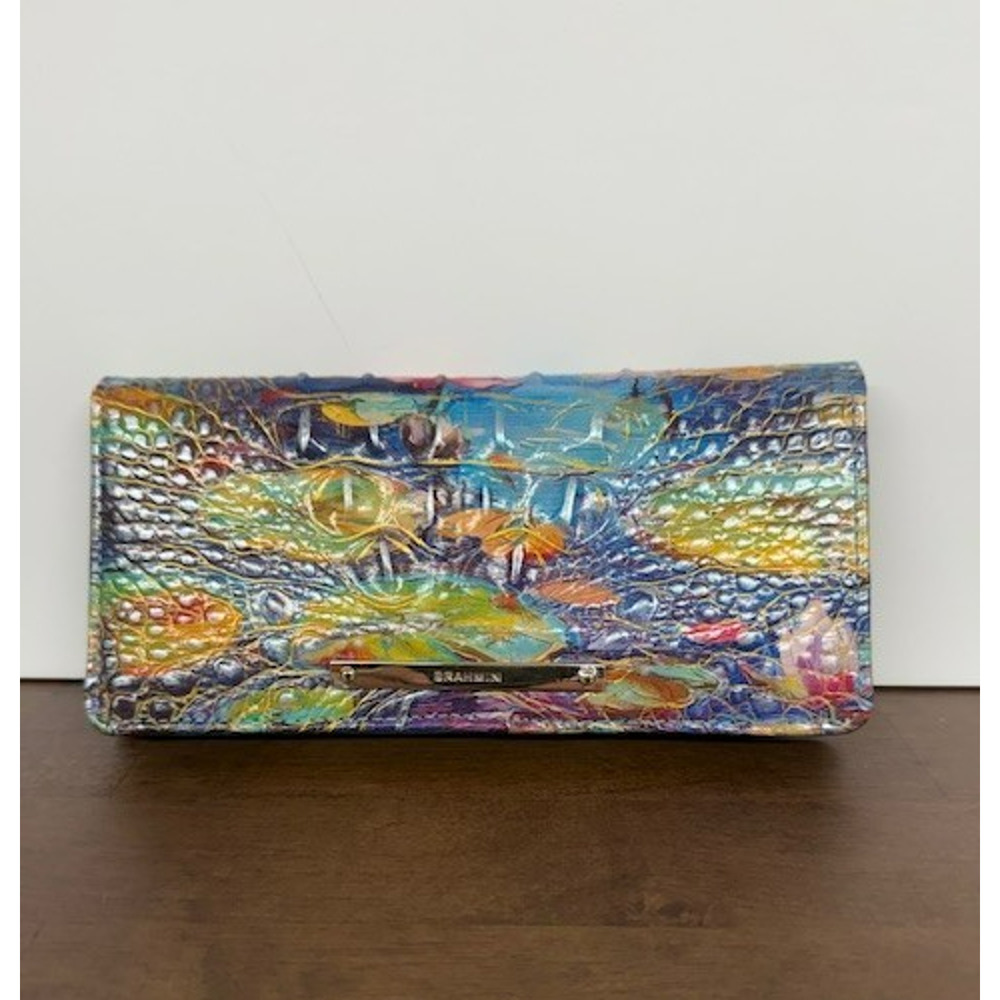 NWT Brahmin Ady Wallet Waterlily Melbourne NWT Bi-fold Monet Impressionism